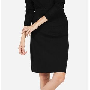 Everlane Black Ponte Pencil Skirt XS